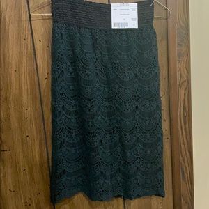 Black lace skirt